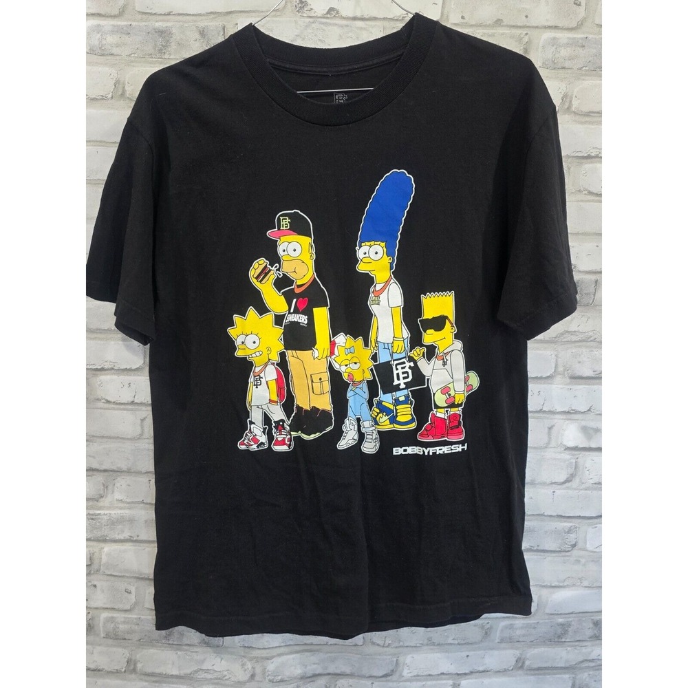 The Simpsons Bobby Fresh T-shirt Graphic Size Large Homer Bart Marge Maggie‎